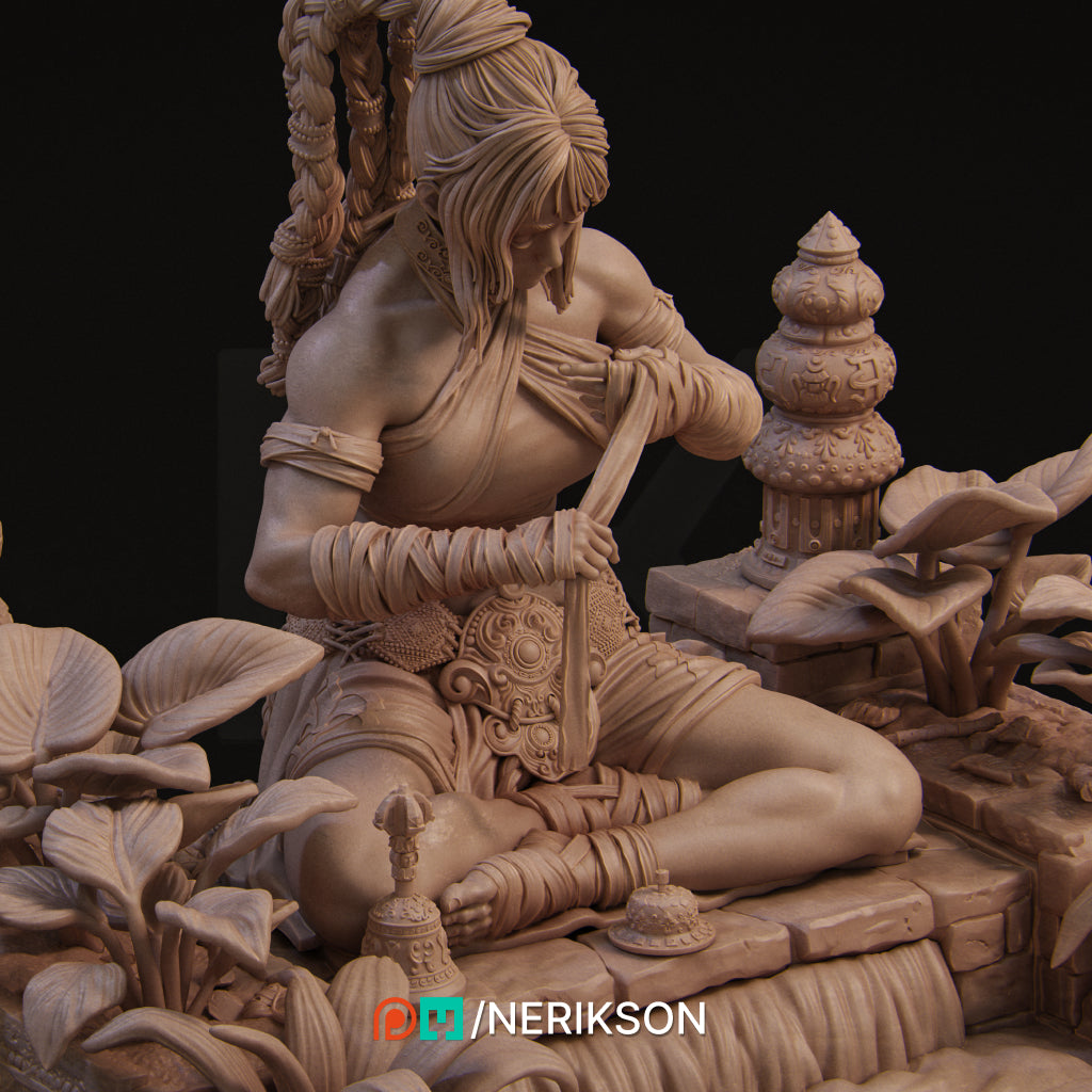 Jingwei the Monk - 3d Print Kit - 140/180mm scale - Pose 2