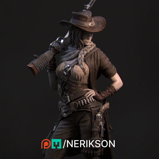 Jane the Gun slinger (Calamity Jane) 3D printed model kit