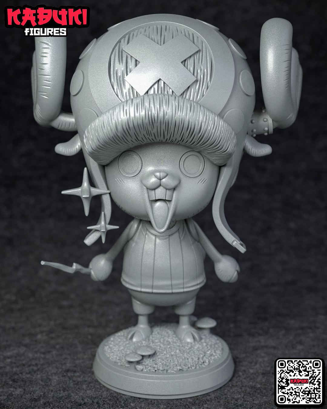 Tony Tony Chopper (Fan Art) One Piece - 87mm - 3D Print Chibi Kit