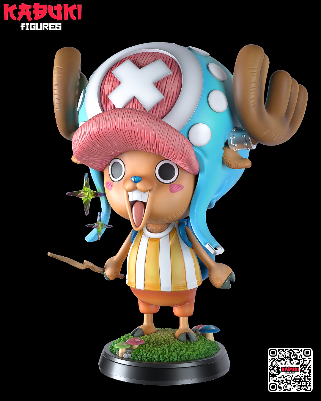 Tony Tony Chopper (Fan Art) One Piece - 87mm - 3D Print Chibi Kit