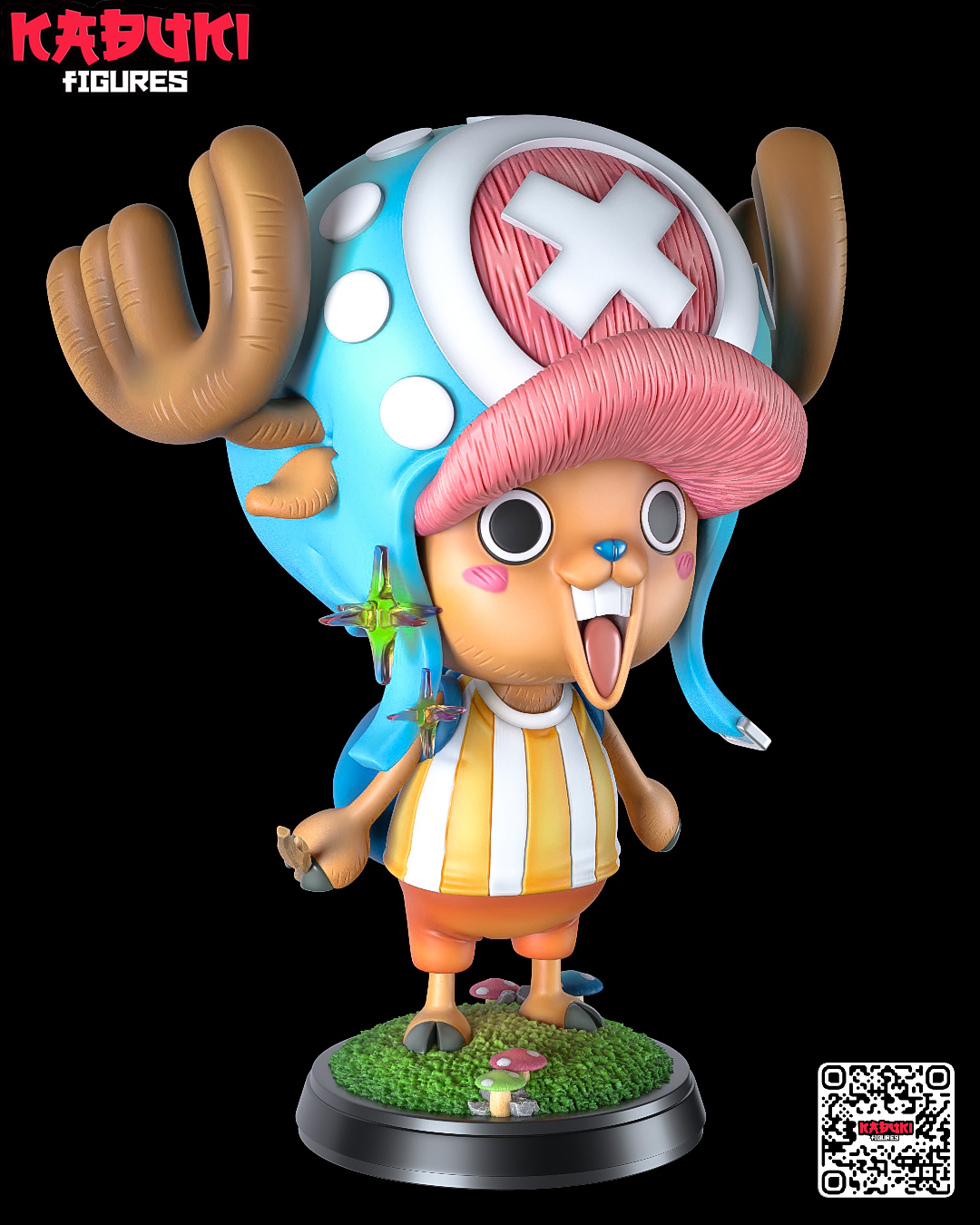 Tony Tony Chopper (Fan Art) One Piece - 87mm - 3D Print Chibi Kit