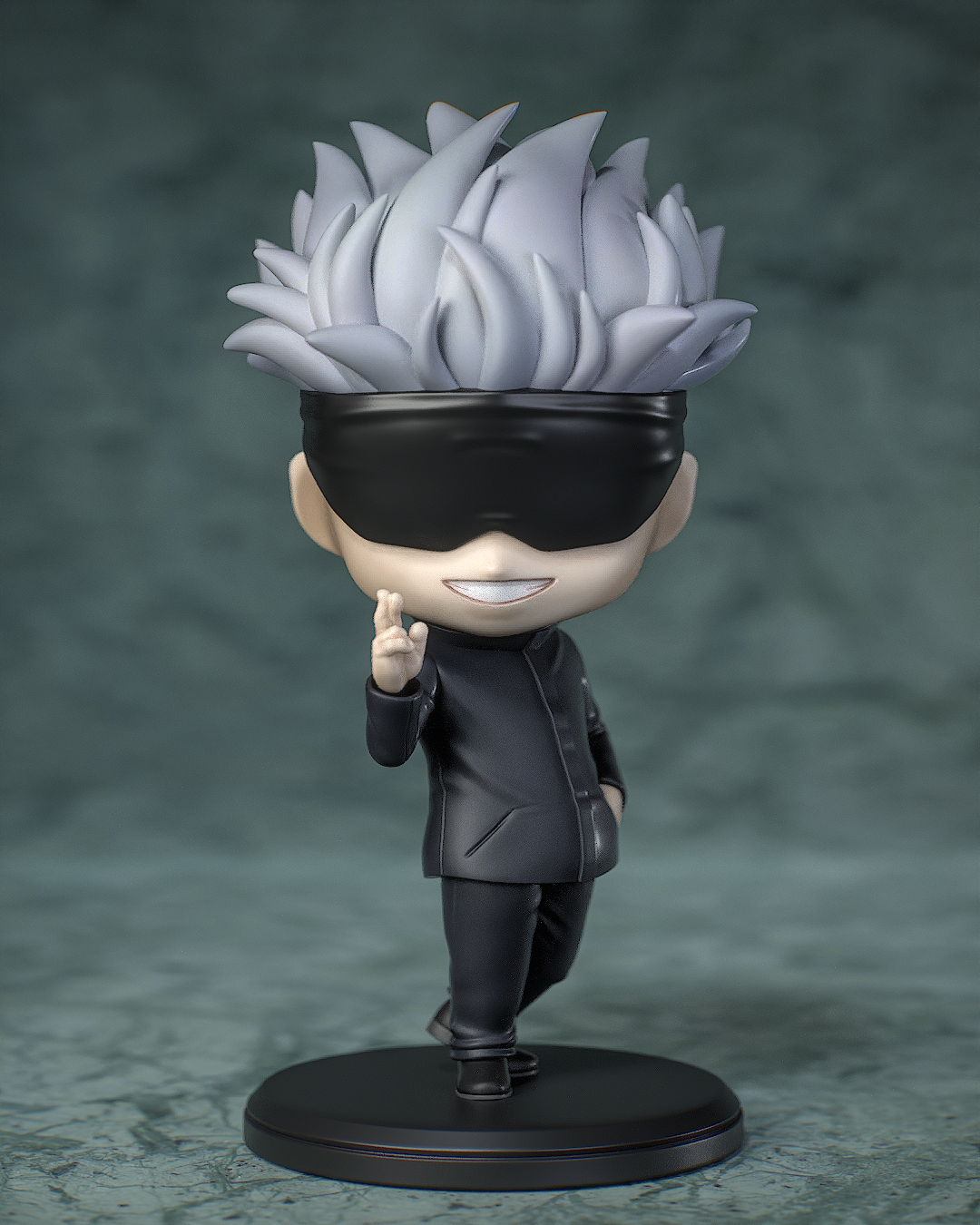 Satoru Gojo (Fan Art) Jujutsu Kaisen - 107mm - 3D Print Chibi Kit