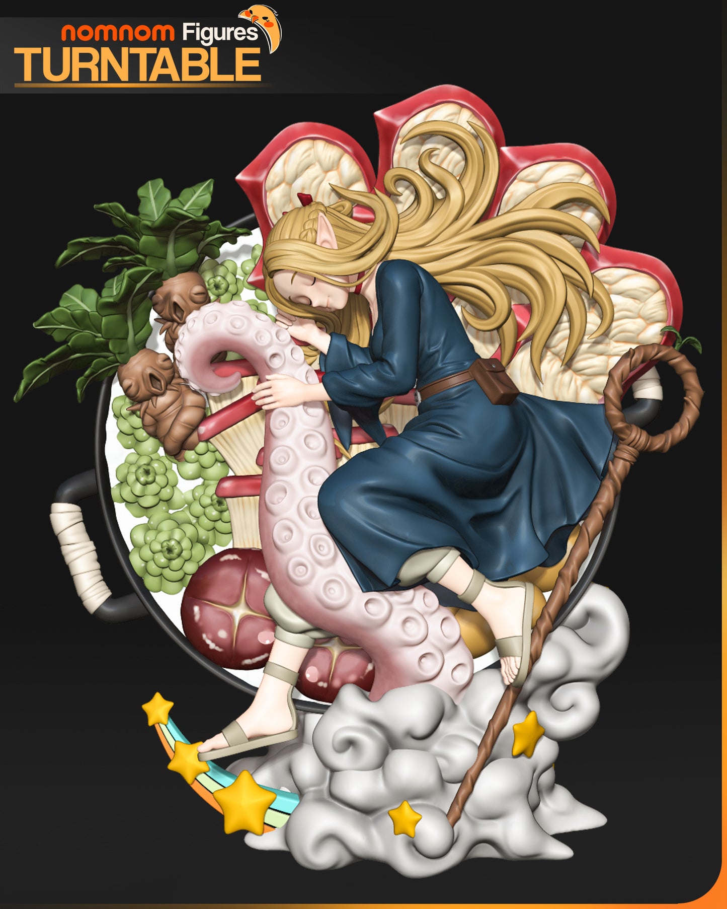 Marcille (Delicious in Dungeon) 3d Printed Model Kit - 1:10 and Mini