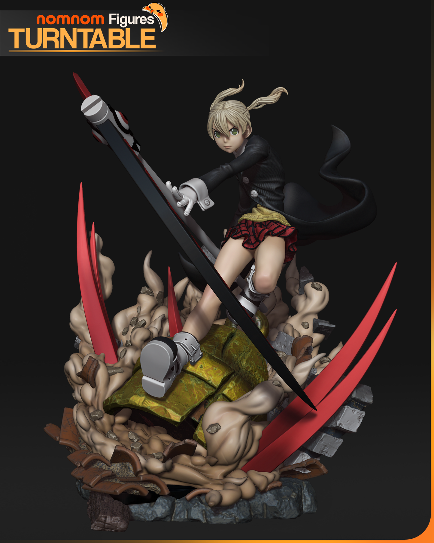 Maka - Soul Eater 3d Printed Statue 10 Scale