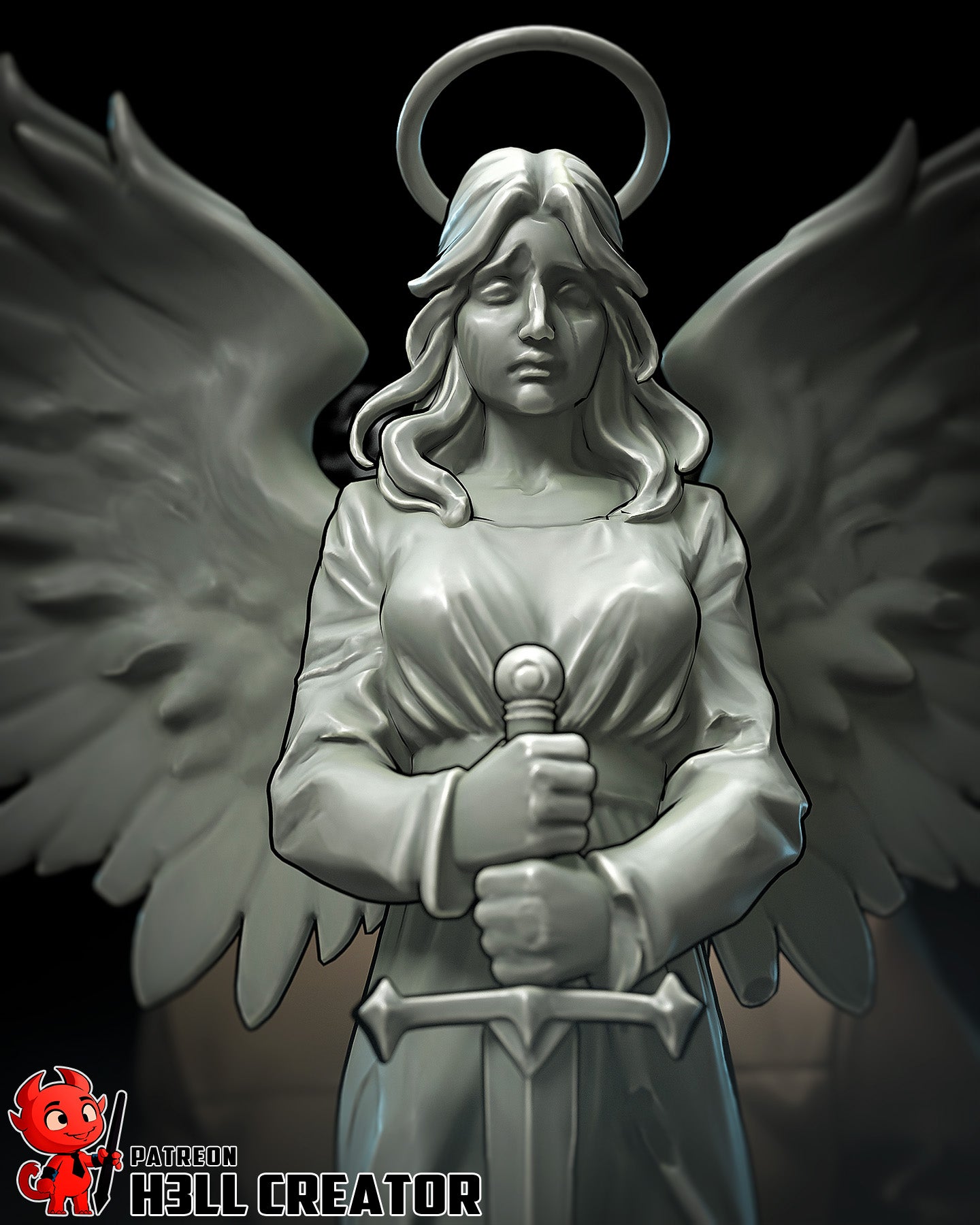 John Constantine - 3D Printed Statue - 10 Scale - Statue / Bust Model Kit