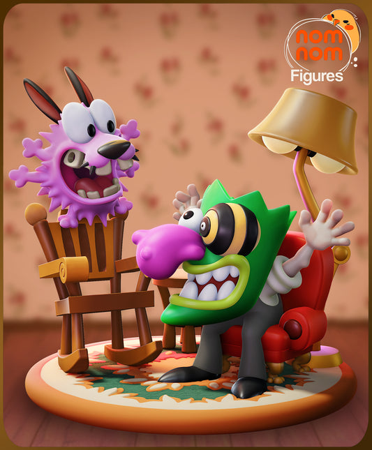 Courage the Cowardly Dog (Chibi) 3D Printed Model Kit