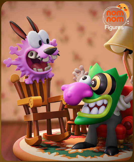 Courage the Cowardly Dog (Chibi) 3D Printed Model Kit