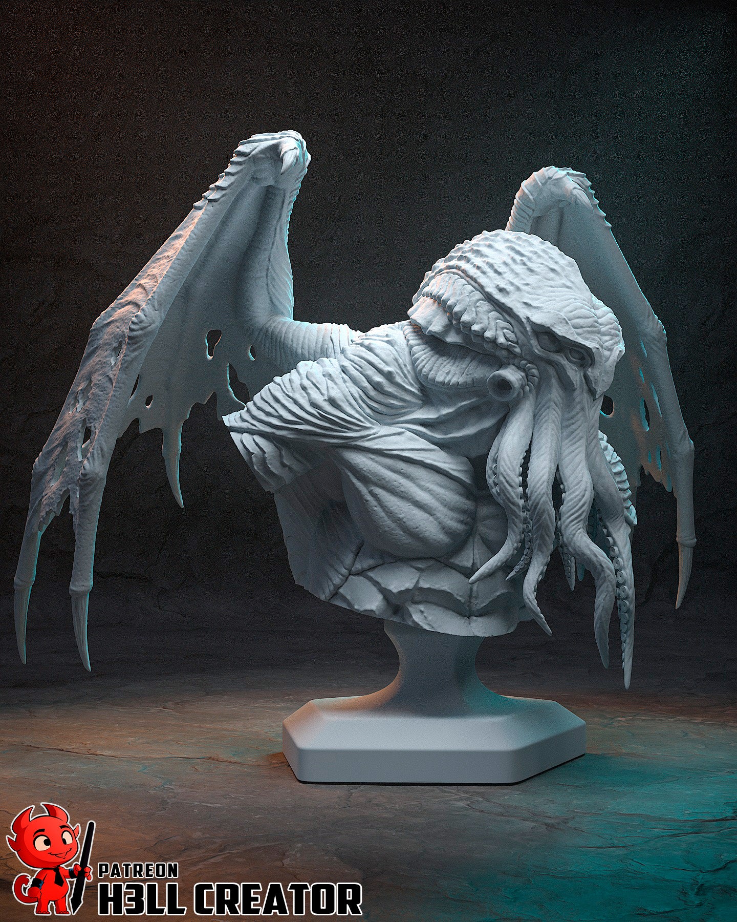 Cthulhu (The Call of Cthulhu) - 3D Printed Fan Art Model Kit