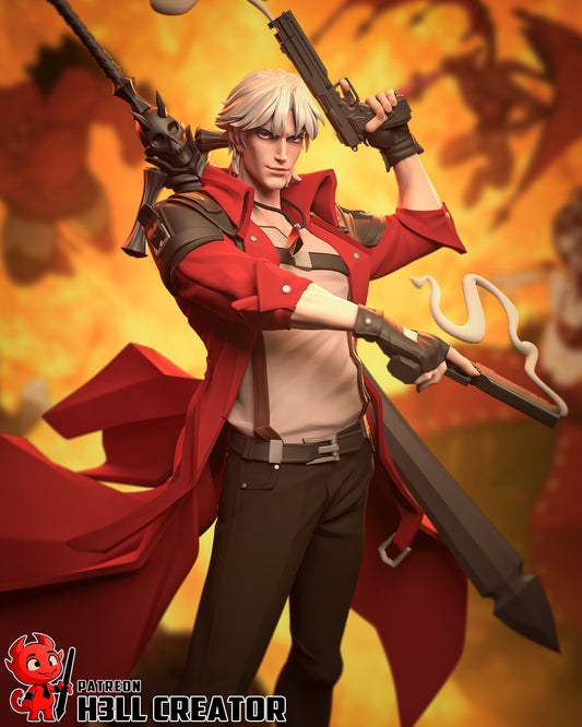 Dante (Devil May Cry) 3d Printed Model Kit - 12 scale