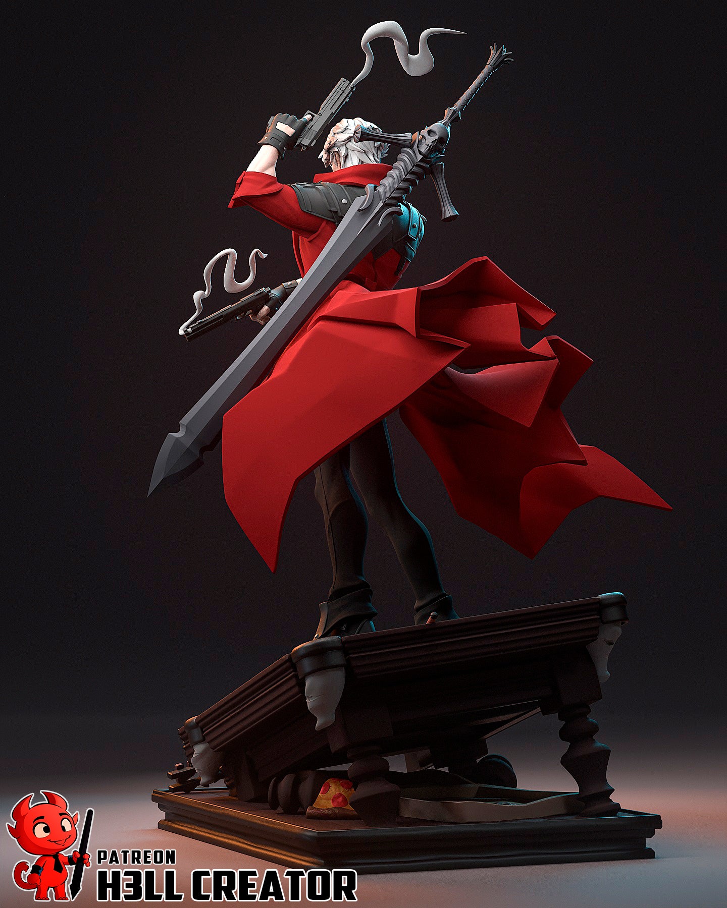 Dante (Devil May Cry) 3d Printed Model Kit - 12 scale