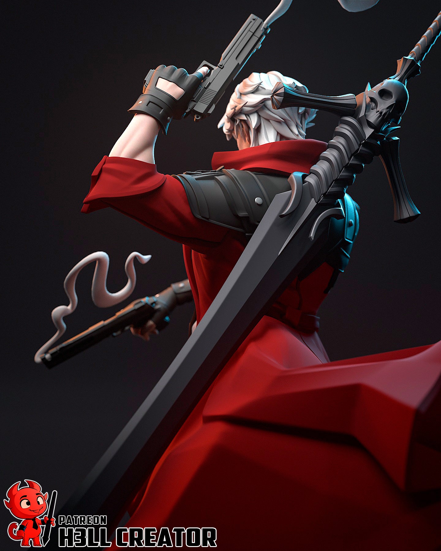 Dante (Devil May Cry) 3d Printed Model Kit - 12 scale