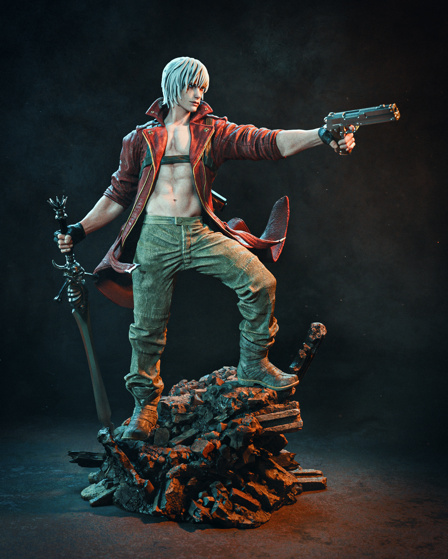 Dante (Devil May Cry) - Fan Art - 3D Print Model Kit - 1:6