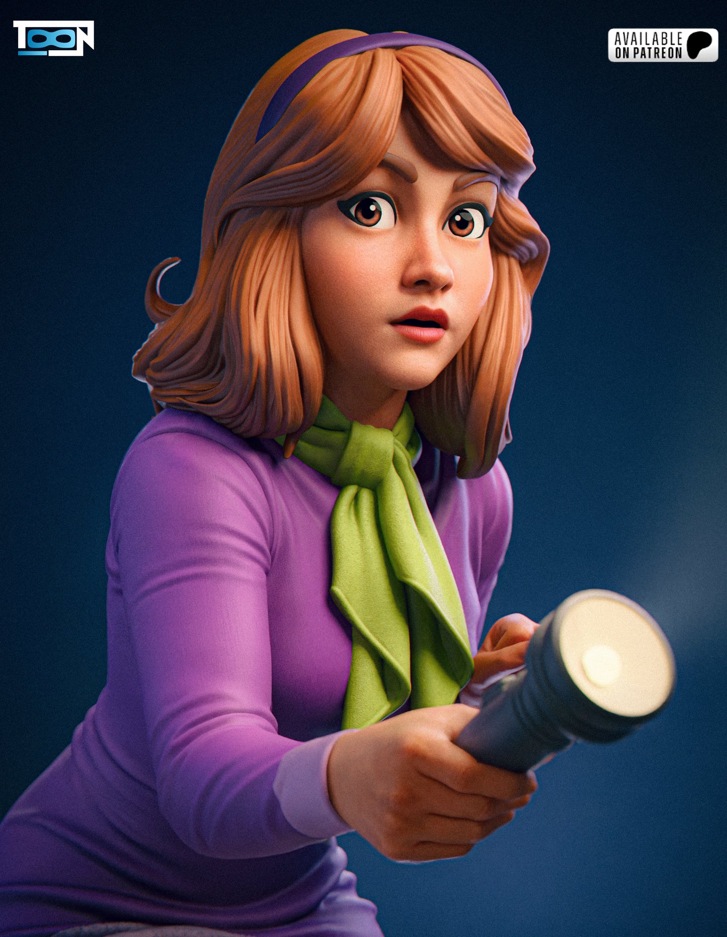 Daphne Blake (Scooby-Doo) - 3D Printed Model Kit 1:6 Scale