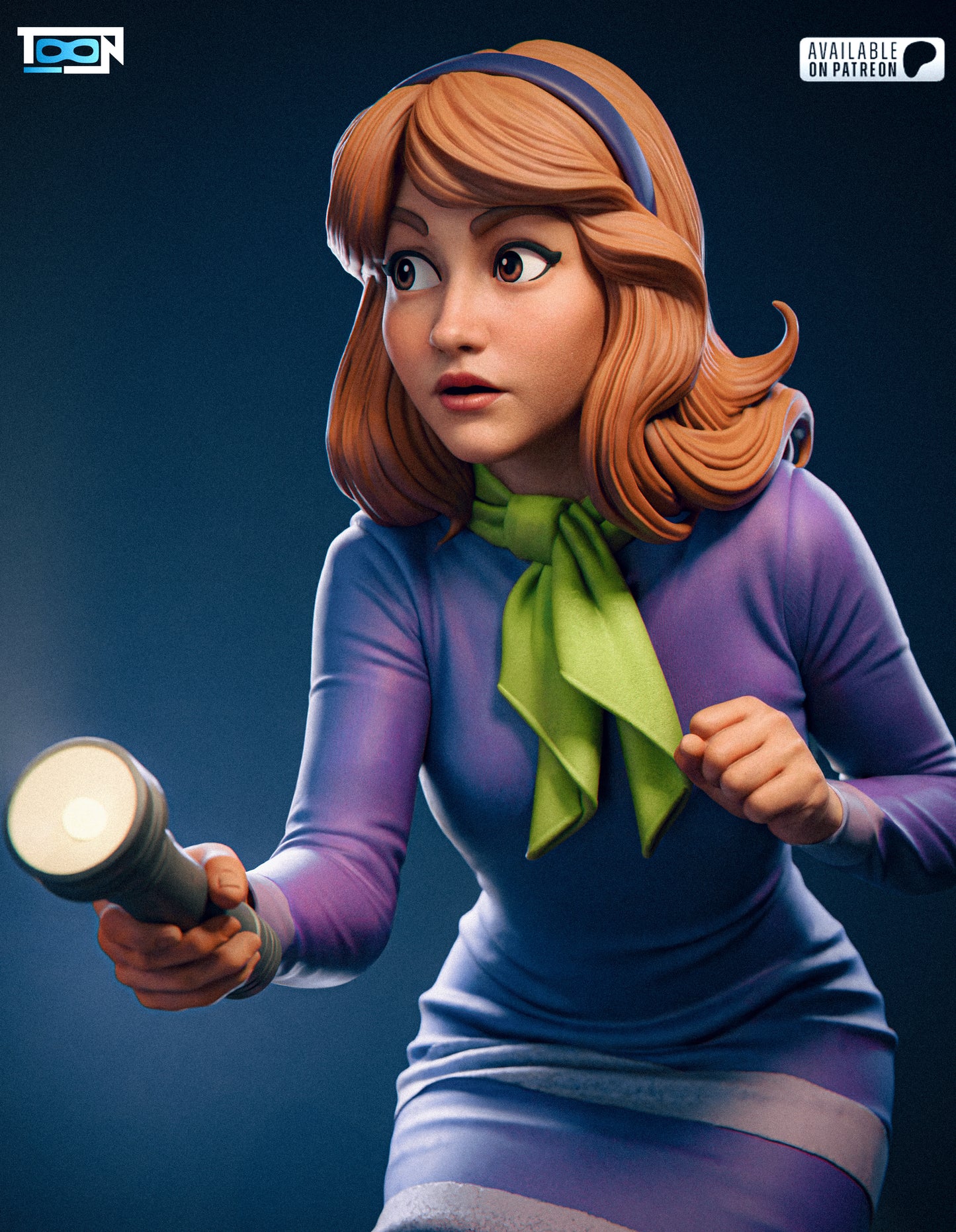 Daphne Blake (Scooby-Doo) - 3D Printed Model Kit 1:6 Scale