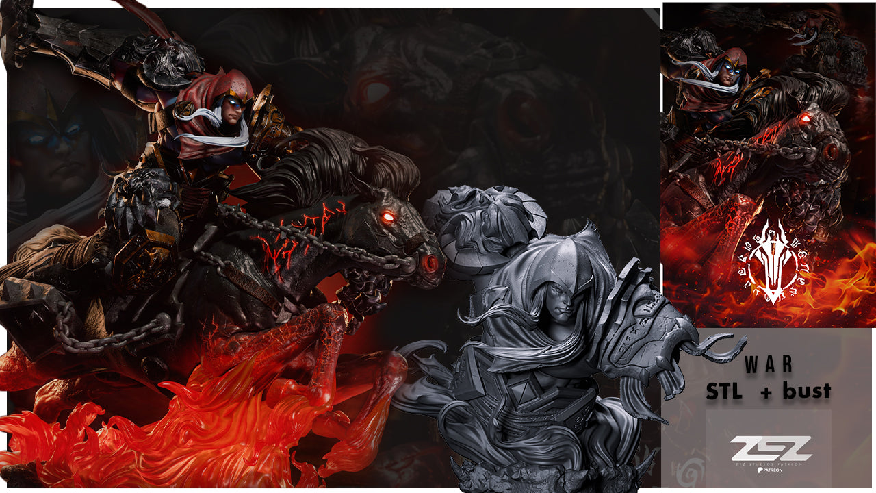 War (Darksiders) - 3D Printed Fan Art Model Kit