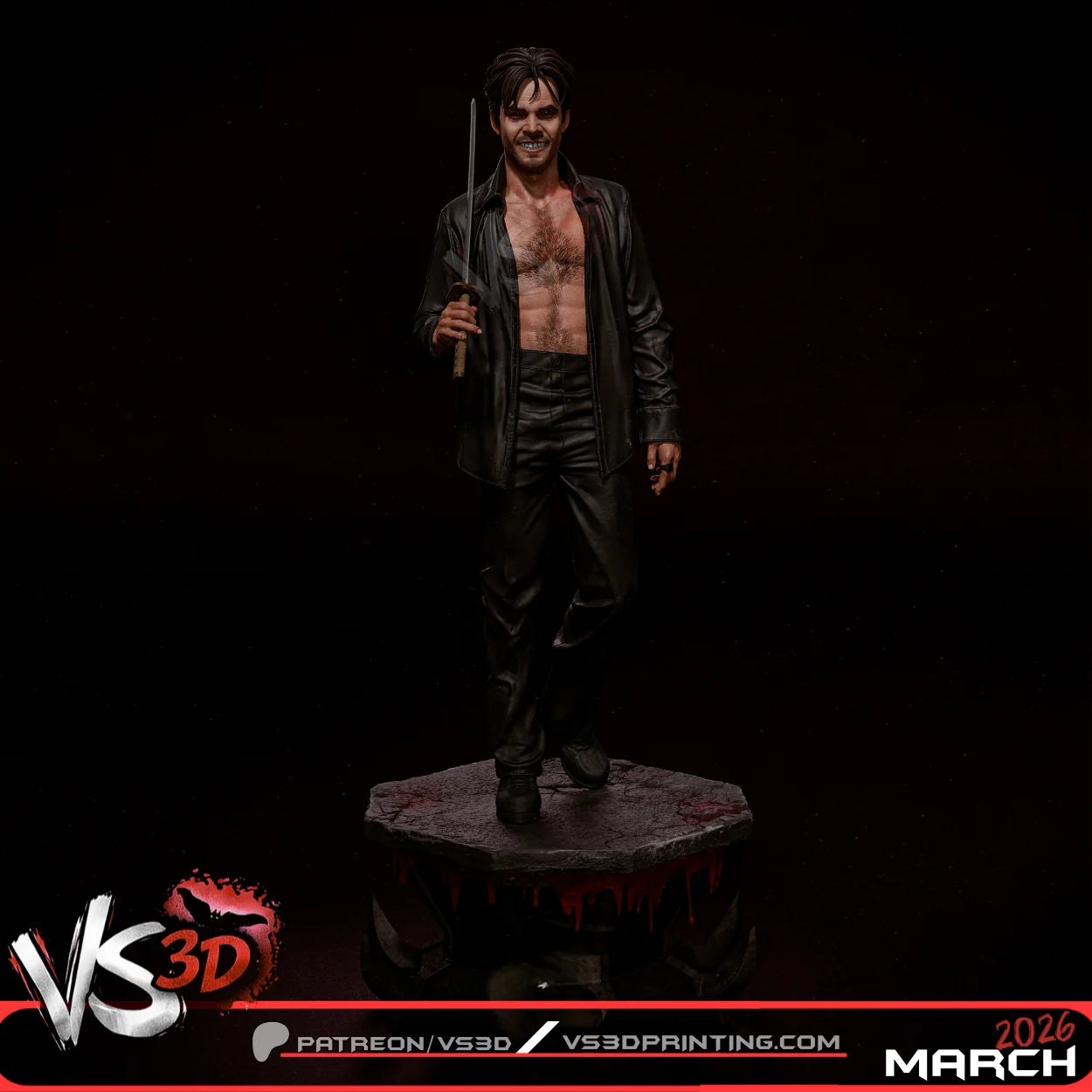Deacon Frost (Blade) - 3D Model Kit - 10 Scale
