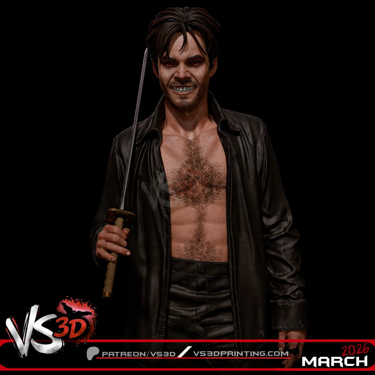 Deacon Frost (Blade) - 3D Model Kit - 10 Scale