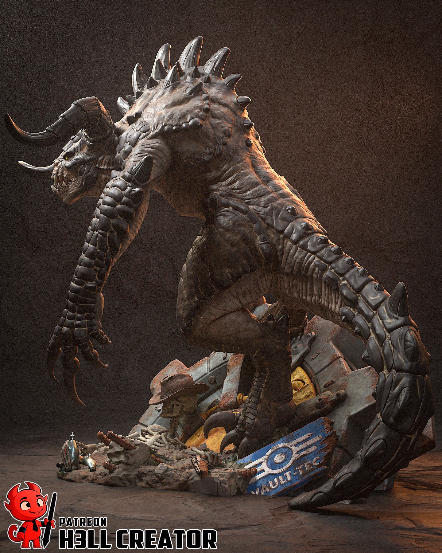 Death Claw (Fallout Universe) - 1:10 model kit (Fan Art)