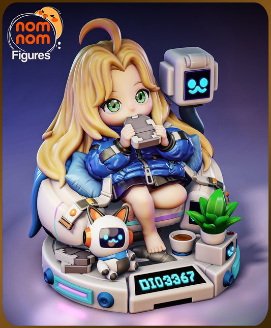 Chibi - Diana Pragmata - 3D printed Statue Model kit