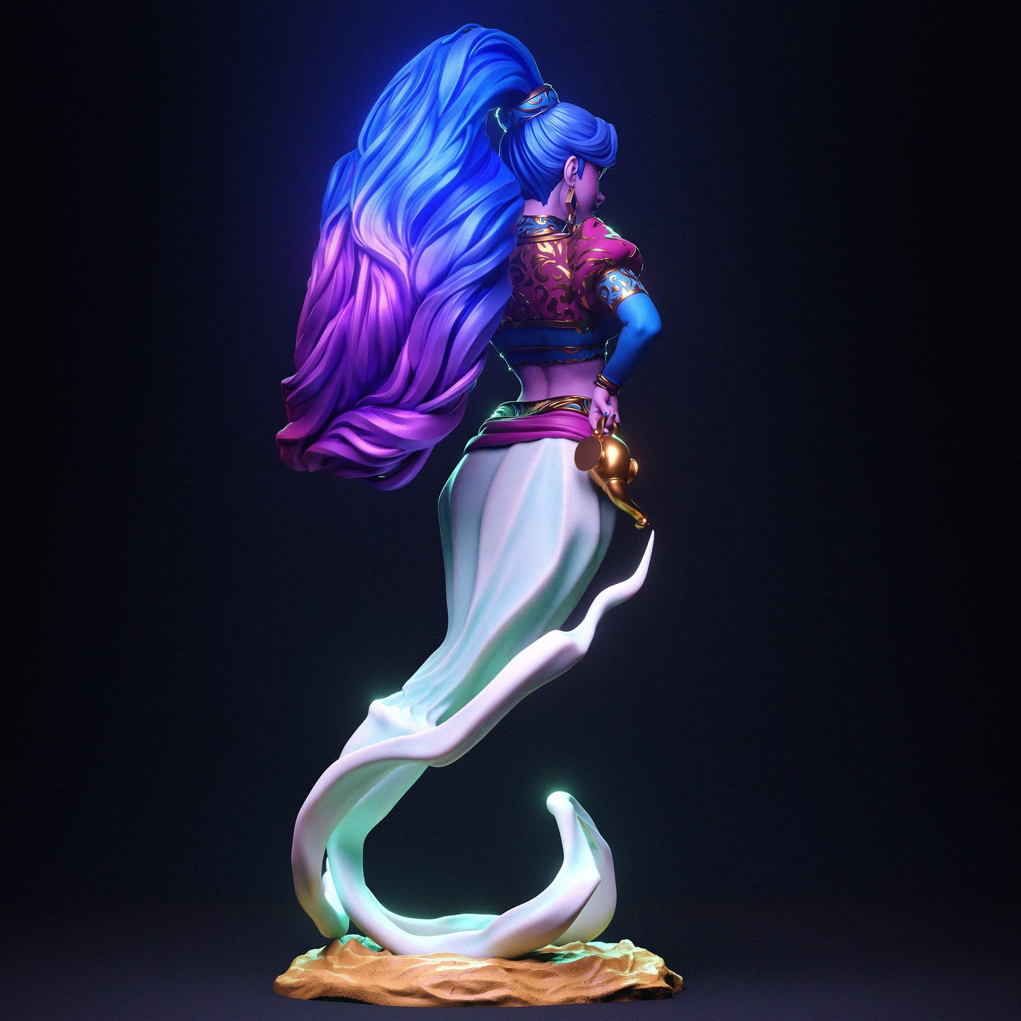 Djinn - 3D Printed Statue - 6 and 9 Scale (Genie)