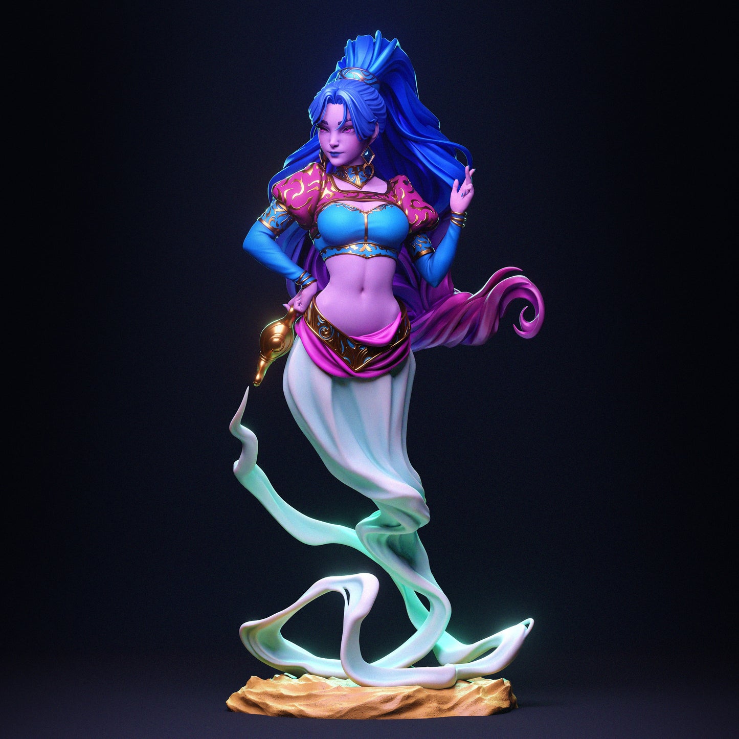 Djinn - 3D Printed Statue - 6 and 9 Scale (Genie)