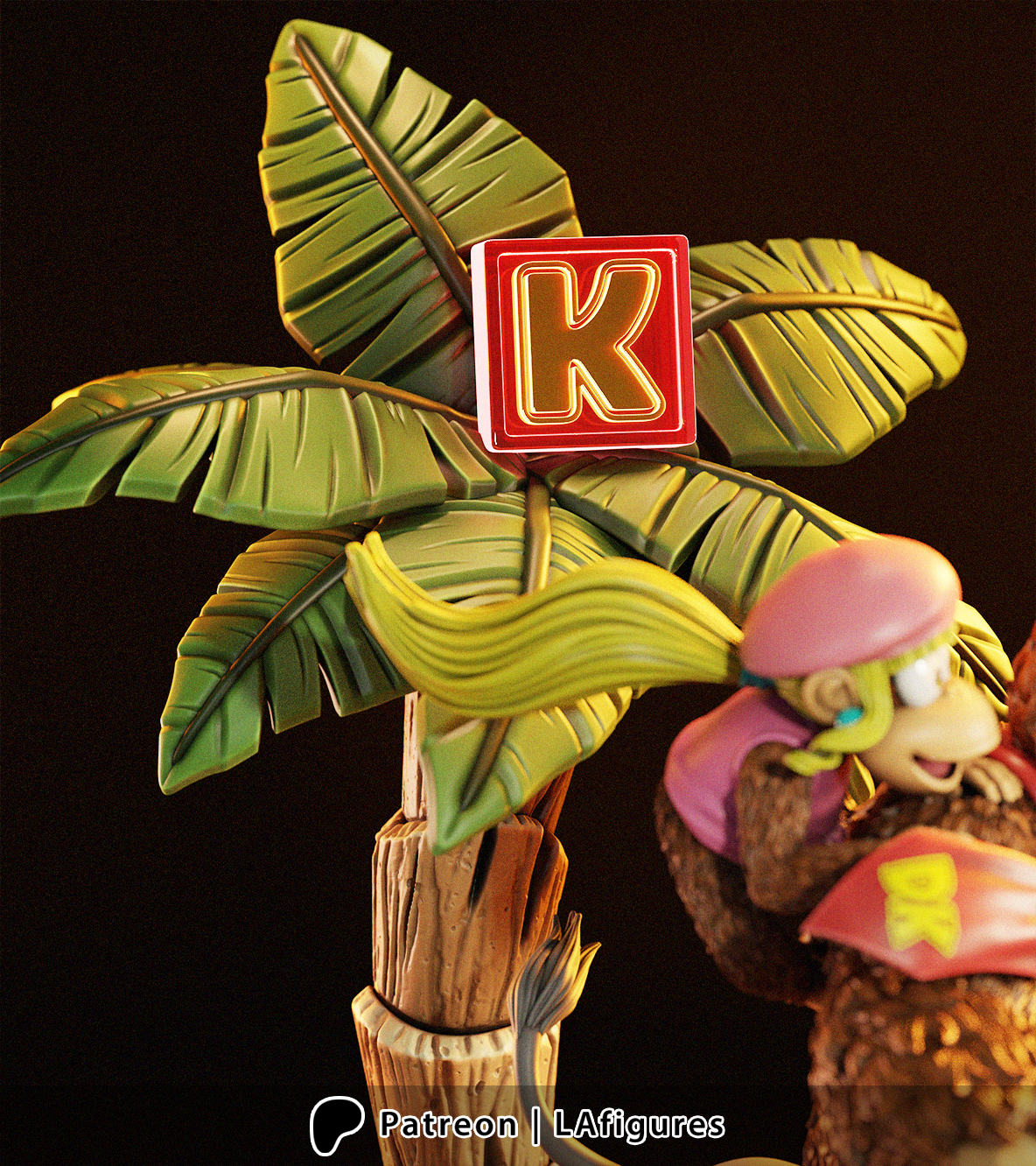 Donkey Kong 3D Printed Statue Model Kit