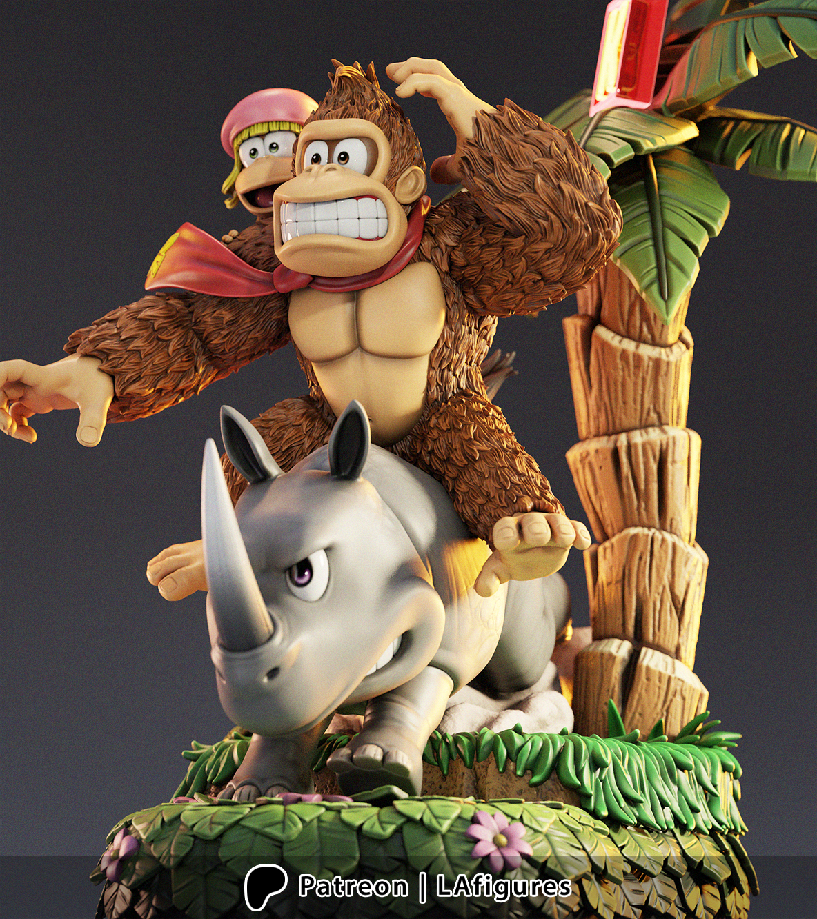 Donkey Kong 3D Printed Statue Model Kit