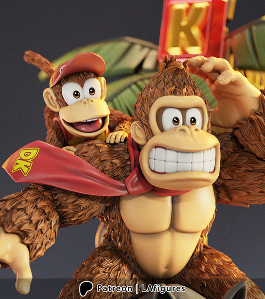 Donkey Kong 3D Printed Statue Model Kit