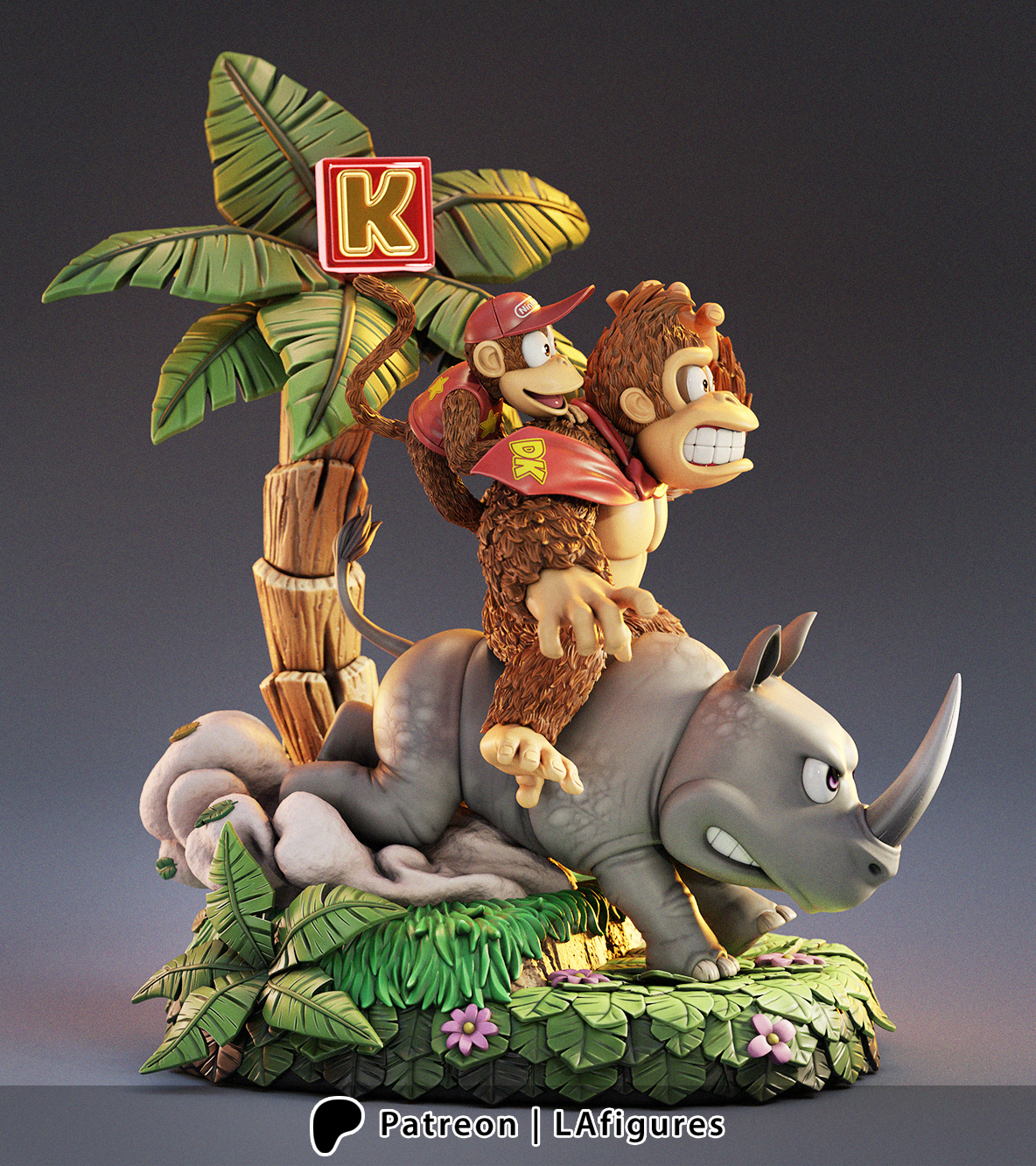 Donkey Kong 3D Printed Statue Model Kit