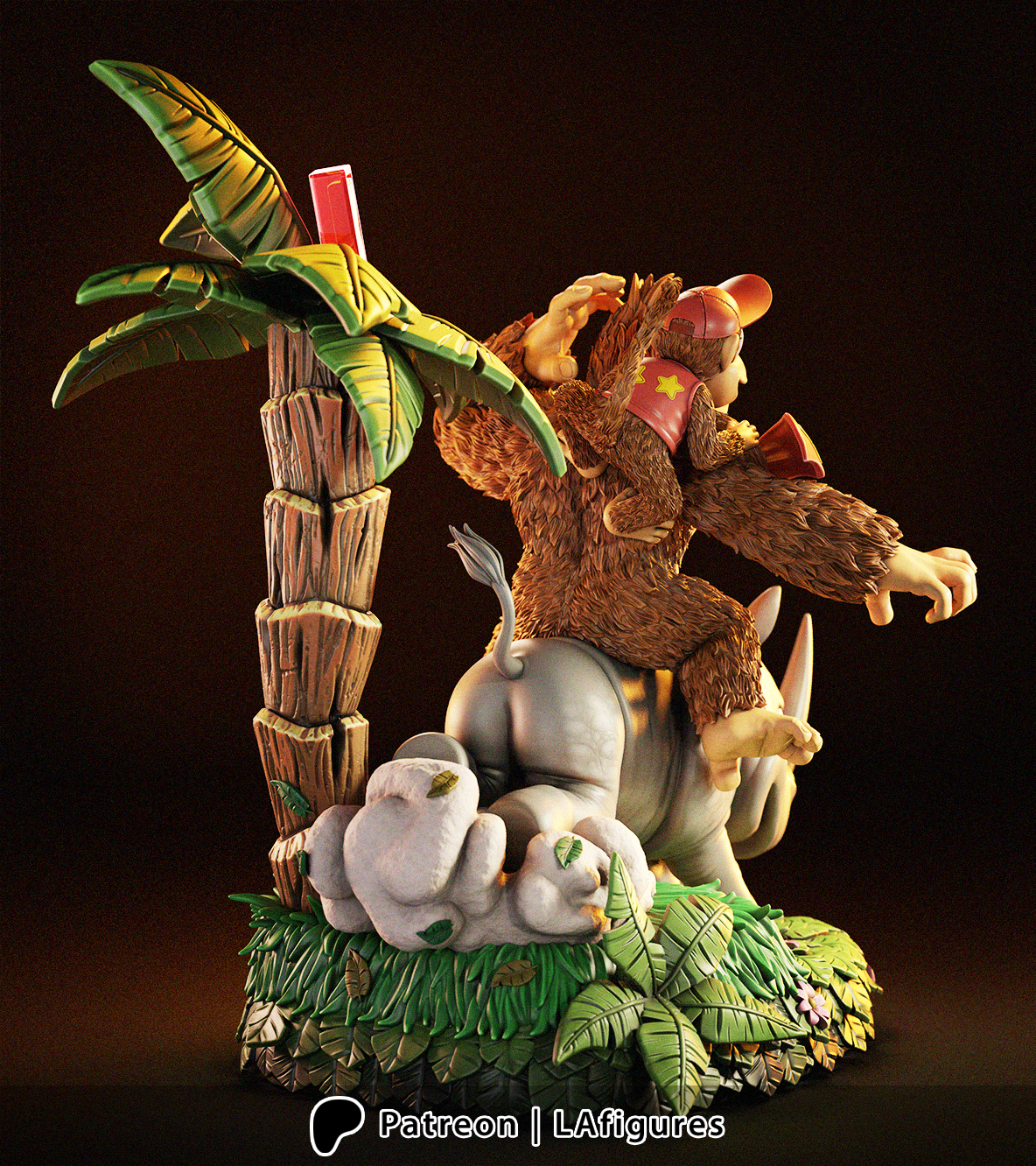 Donkey Kong 3D Printed Statue Model Kit