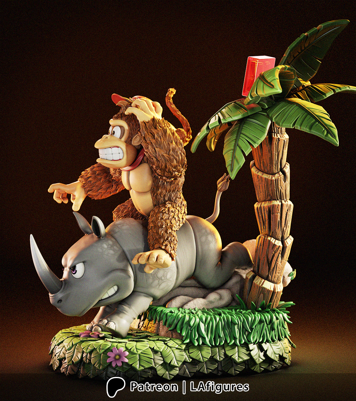 Donkey Kong 3D Printed Statue Model Kit