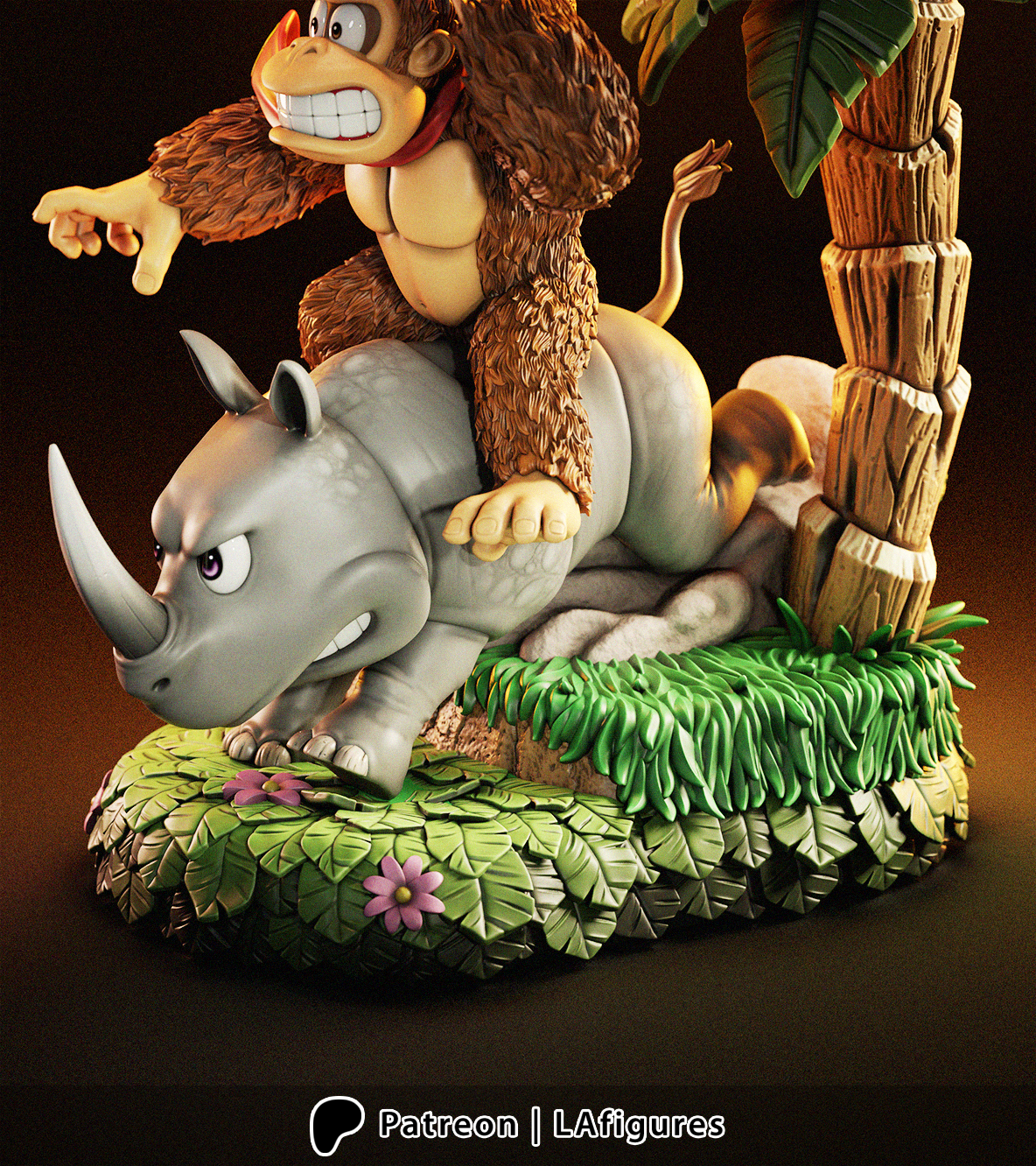 Donkey Kong 3D Printed Statue Model Kit