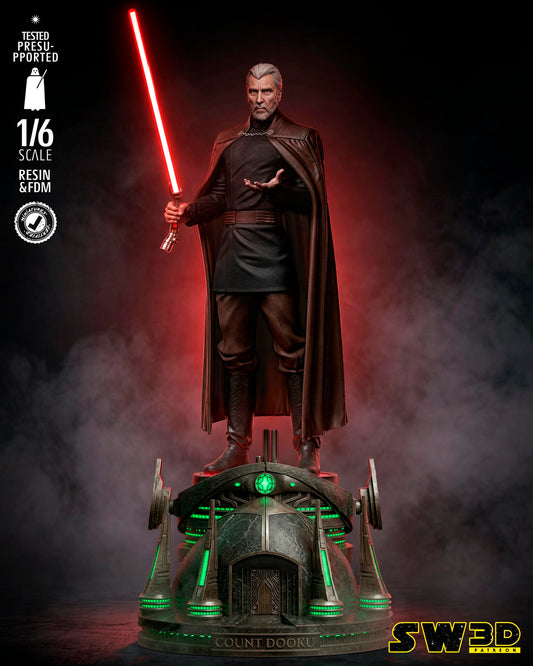 Dooku Sculpt (Star Wars) - 3D printed model kit (Fan Art)