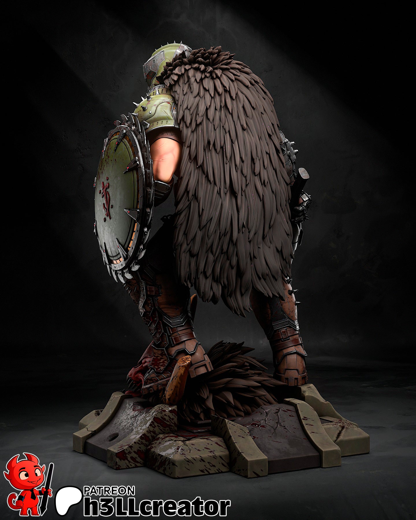 Doomguy - 3D Printed Statue - 12 Scale