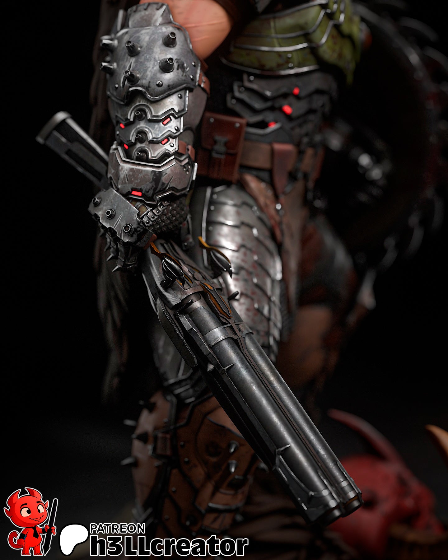 Doomguy - 3D Printed Statue - 12 Scale