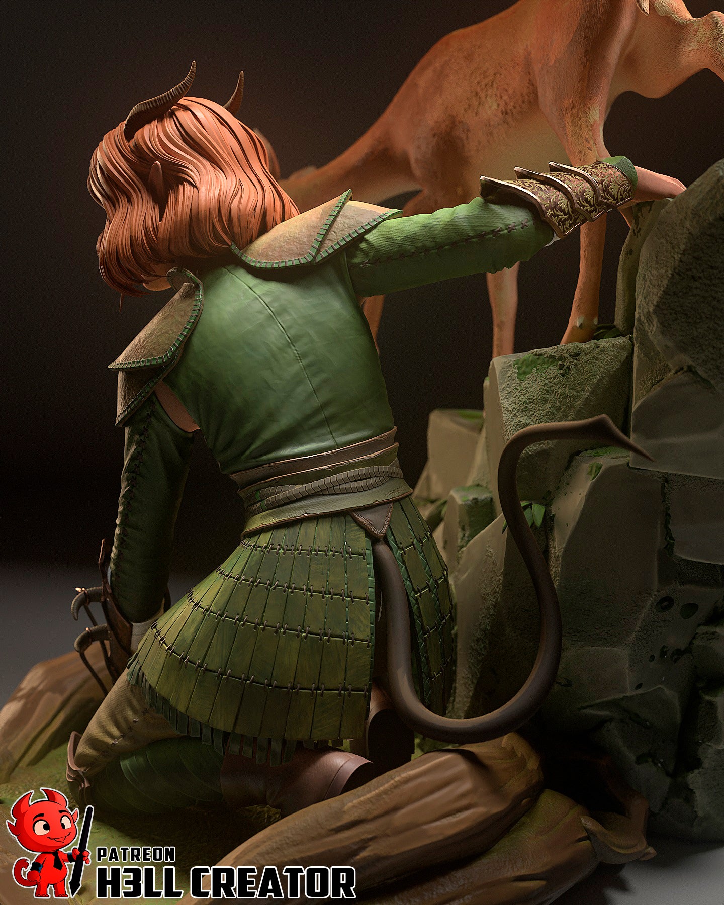 Doric (Forgotten Realms) 3d Printed Model Kit - 12 scale