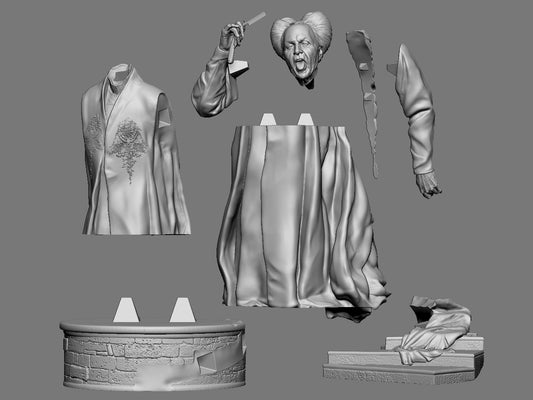 Dracula - 3D Printed Statue Model Kit 300mm