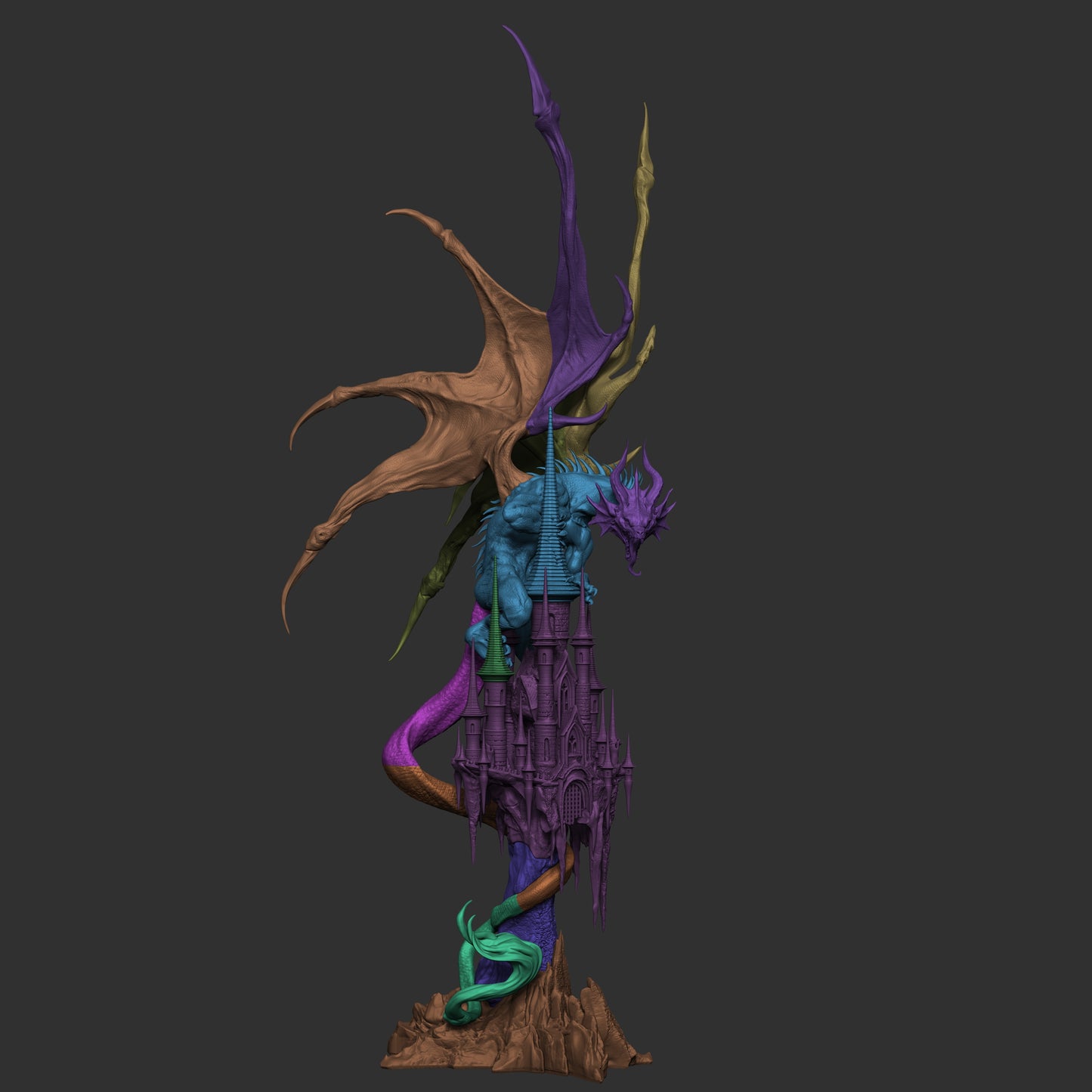 Mysterious Dragon - 3D Printed Model Kit - 1:6 scale (Original)