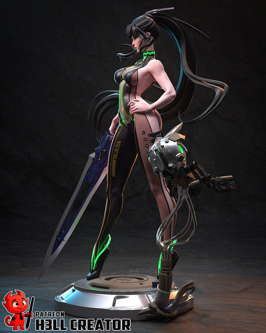 Eve - Stellar Blade Statue  3D Printed Model Kit 1:10 Scale