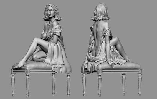 Elizabeth Montgomery / Samantha Stephens 3D printed Statue