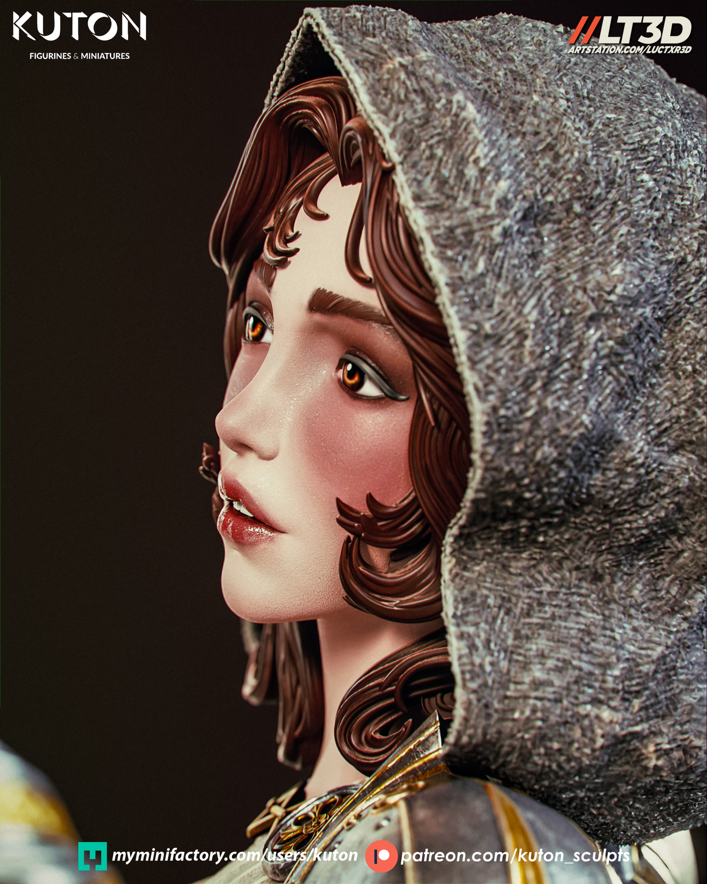 Elyssia (Kuton Original) - 3D Printed Model Kit - 1:10 Scale