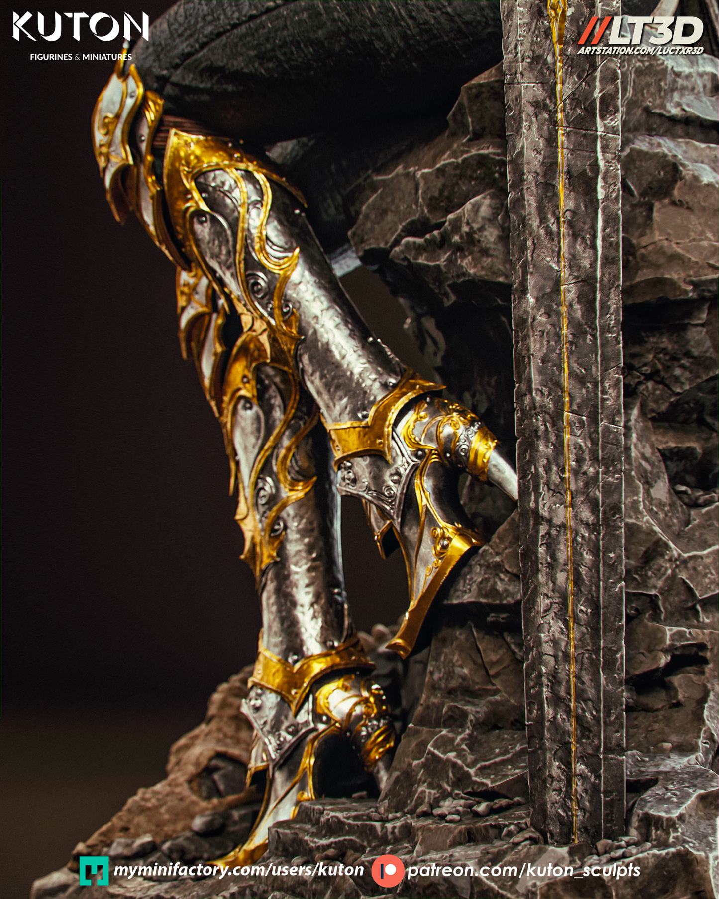 Elyssia (Kuton Original) - 3D Printed Model Kit - 1:10 Scale