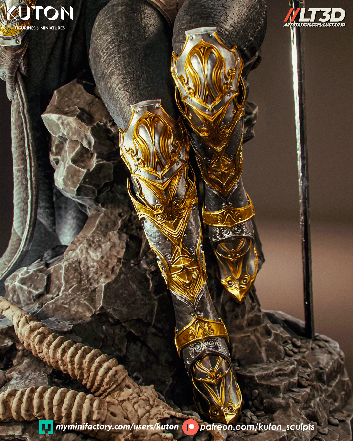Elyssia (Kuton Original) - 3D Printed Model Kit - 1:10 Scale