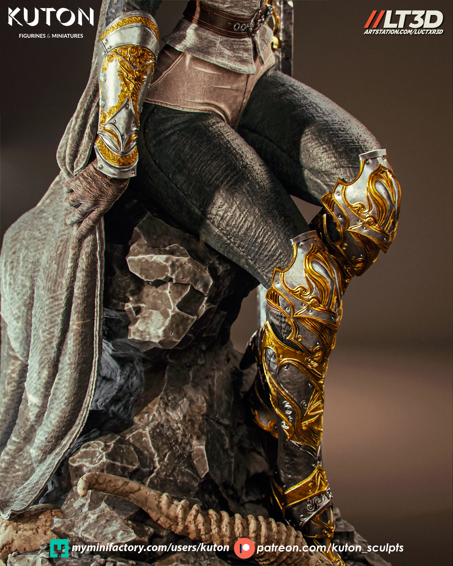 Elyssia (Kuton Original) - 3D Printed Model Kit - 1:10 Scale