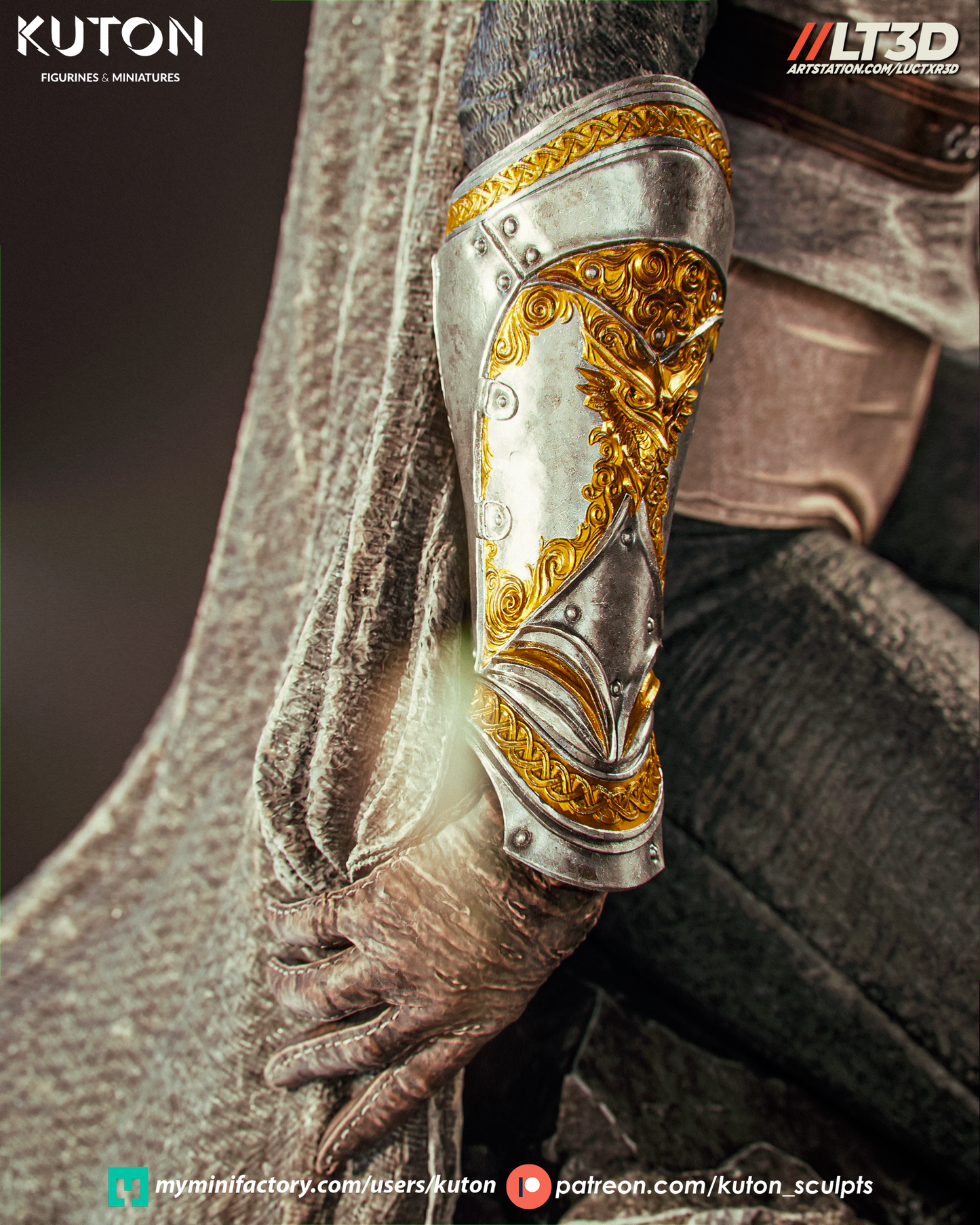 Elyssia (Kuton Original) - 3D Printed Model Kit - 1:10 Scale