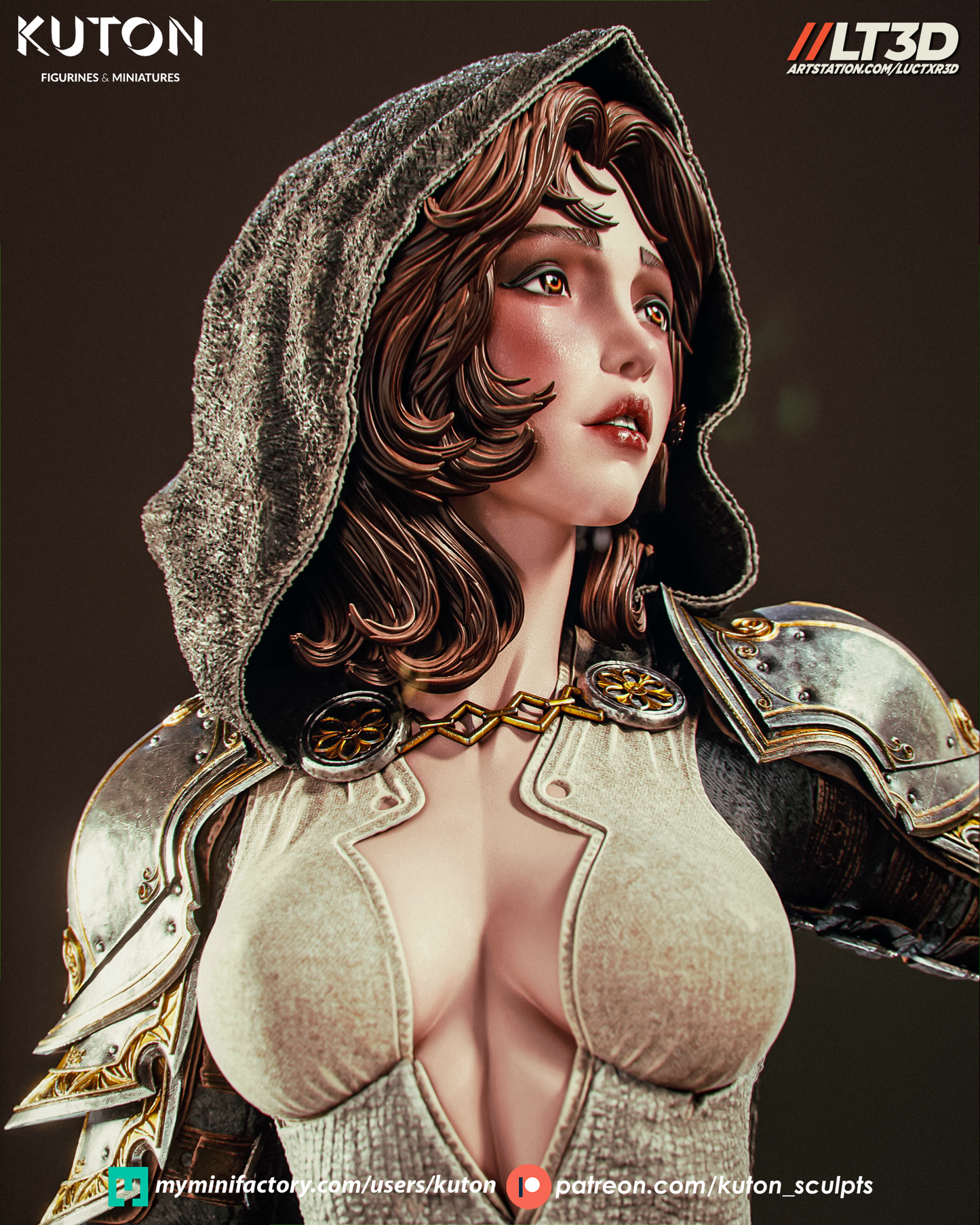 Elyssia (Kuton Original) - 3D Printed Model Kit - 1:10 Scale
