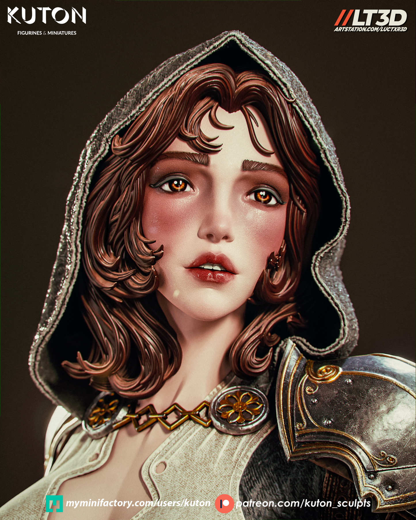 Elyssia (Kuton Original) - 3D Printed Model Kit - 1:10 Scale