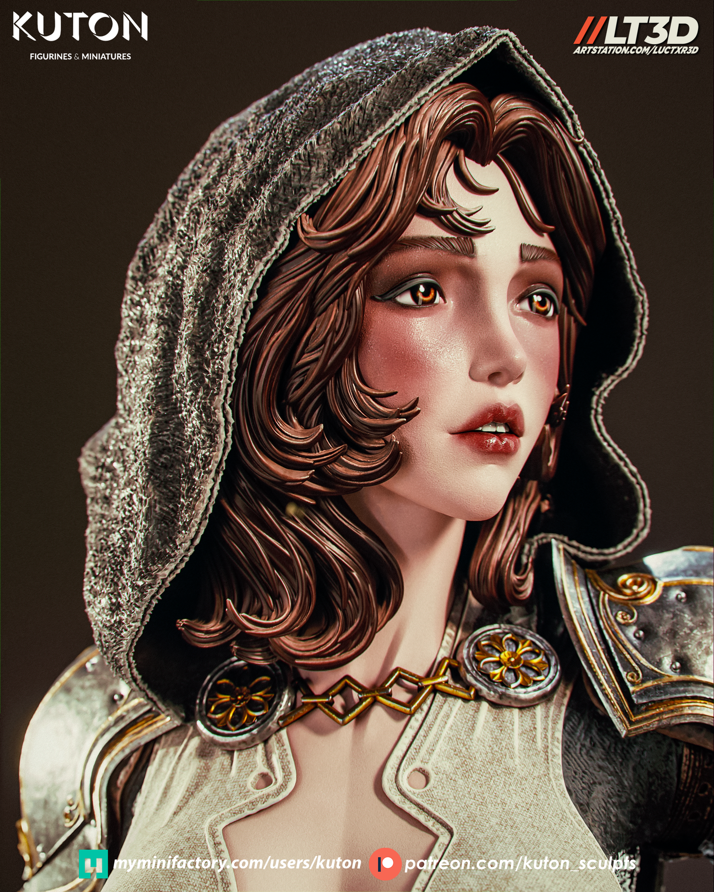 Elyssia (Kuton Original) - 3D Printed Model Kit - 1:10 Scale
