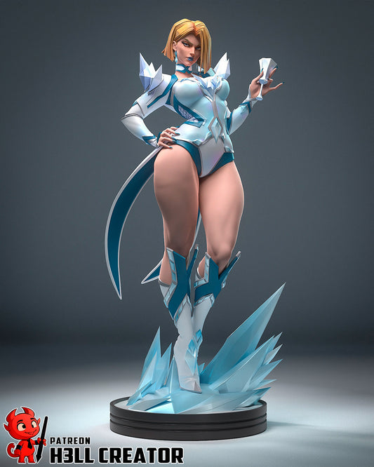 Emma Frost - 12 Scale 3D Printed Statue - 12 Scale