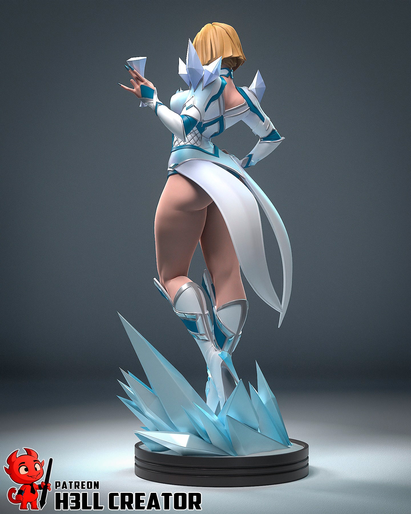 Emma Frost - 12 Scale 3D Printed Statue - 12 Scale